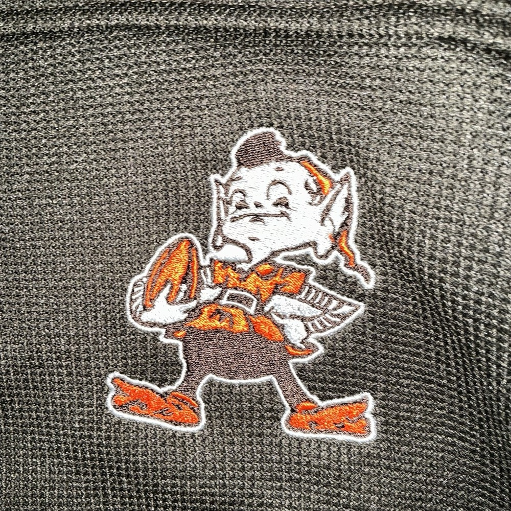 Cleveland Browns Vintage Marks NFL 1/4‎ Zip Pullover Sweater Mens Med. NWT - Picture 4 of 11